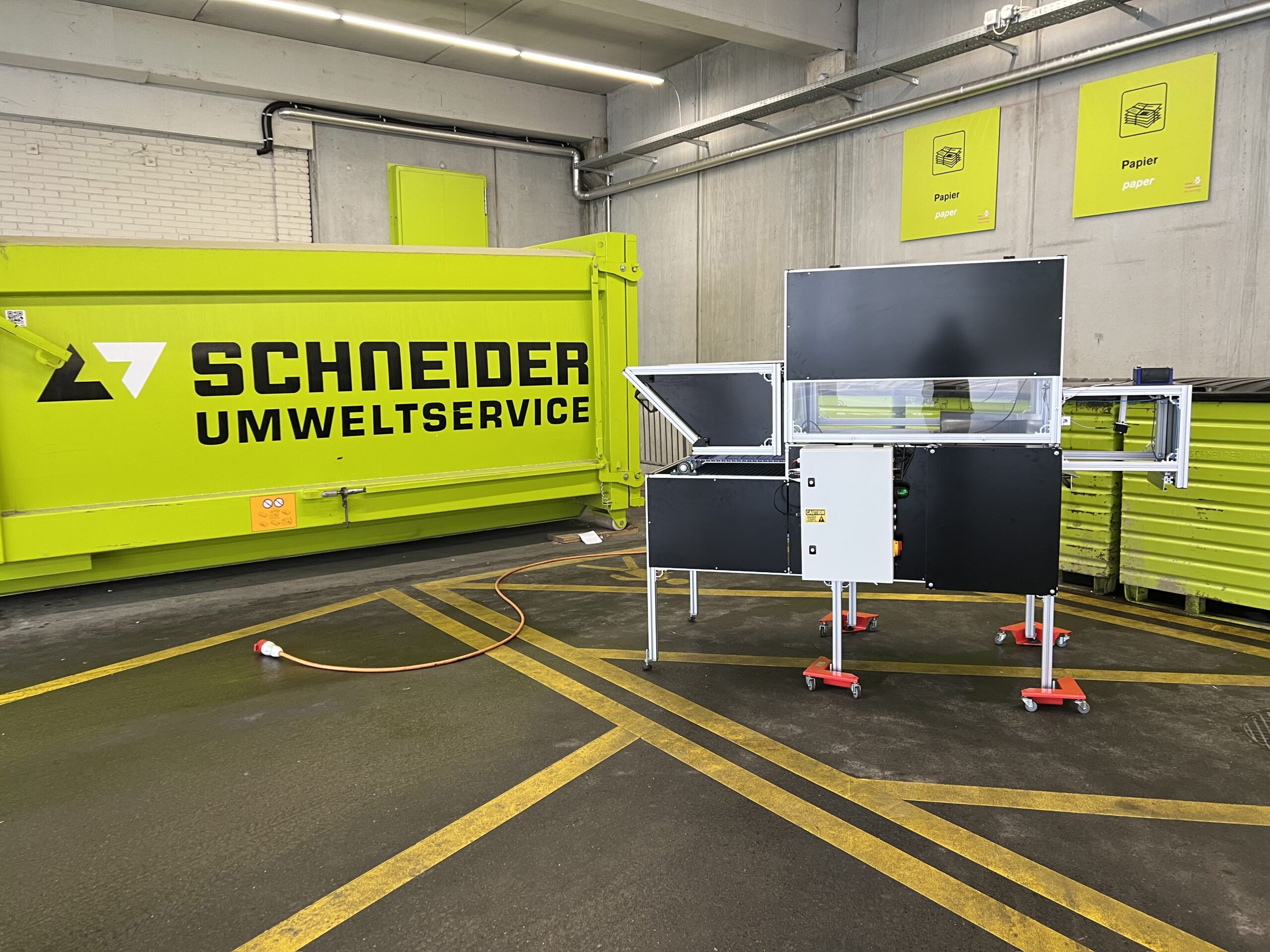 ARC industrial waste analysis stage at Schneider Umweltservice